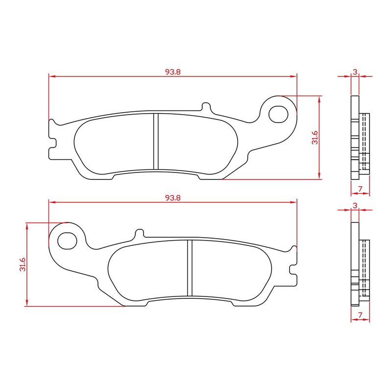 Plaquettes de frein Brenta BR6105