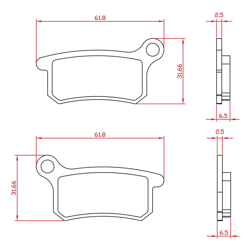 Plaquettes de frein Brenta BR6160