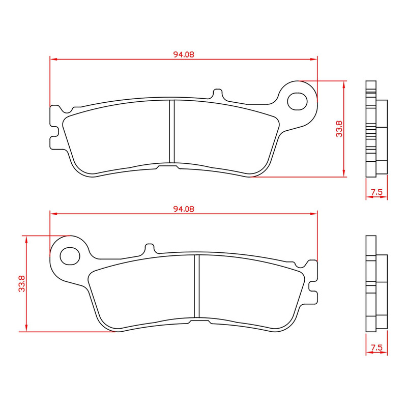 Plaquettes de frein Brenta BR6227