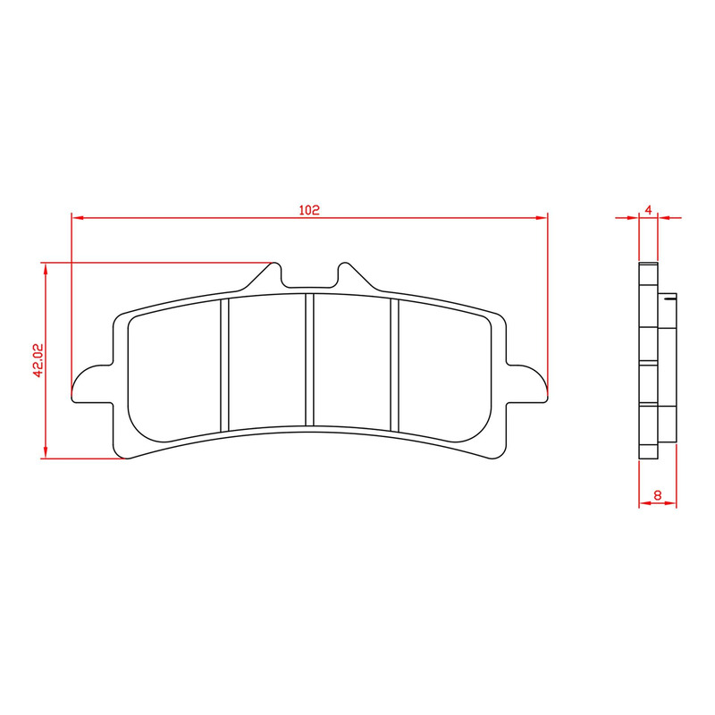 Plaquettes de frein Brenta céramique - BMW HP2 1200 2008-10