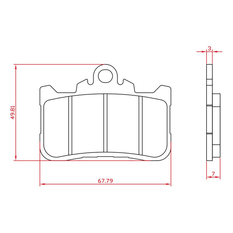 Plaquettes de frein Brenta Métal Fritté - Honda Hornet 750 2023-