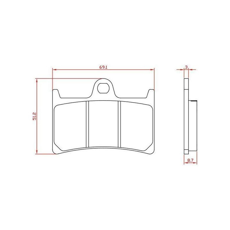 Plaquettes de frein Brenta pour Yamaha MT-07