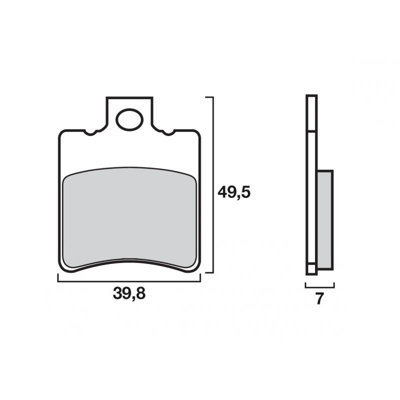 Plaquettes de frein d'origine Brembo carbone-céramique 07BB1834