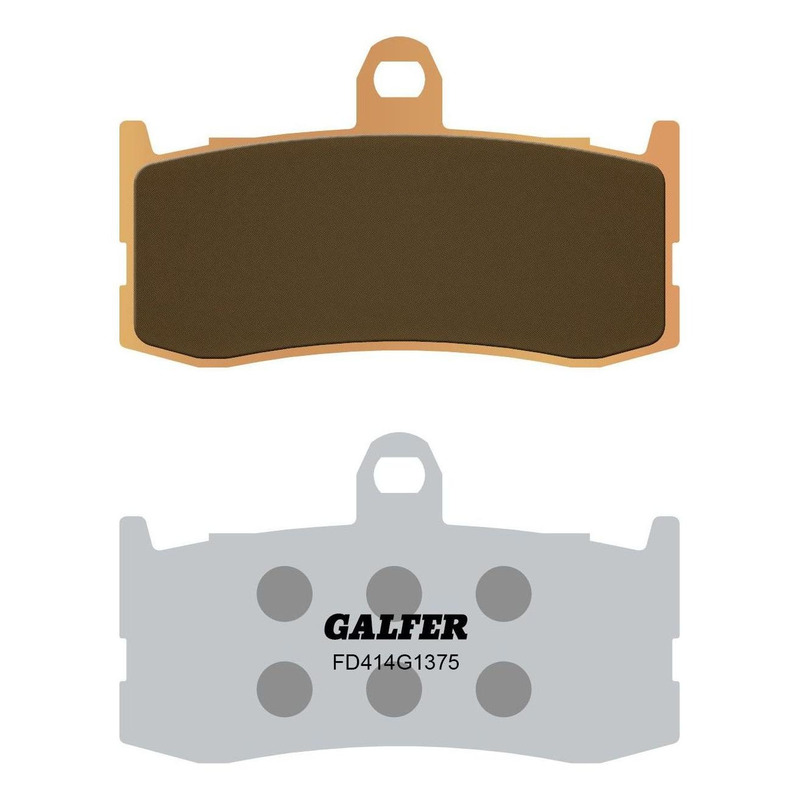 Plaquettes de Frein Galfer - G1375 métal fritté - FD414
