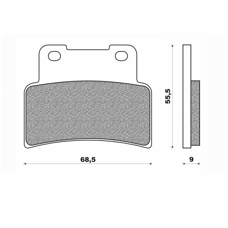 Plaquettes de Frein Newfren - métal fritté - FD0404TS - Aprilia 750