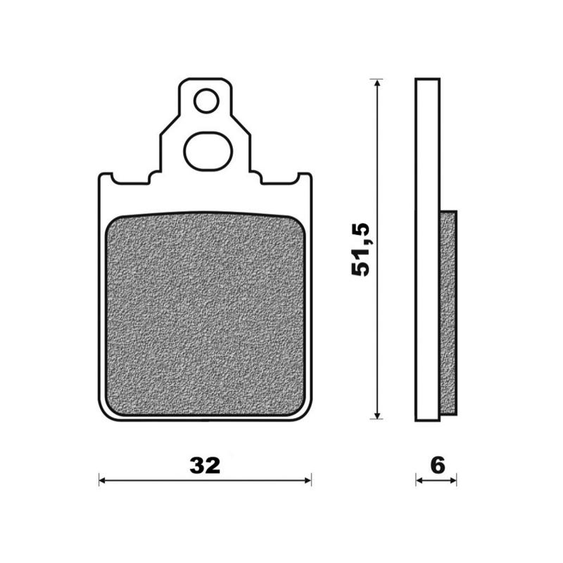 Plaquettes de frein Newfren avant pour Piaggio 125 Vespa px 1998>