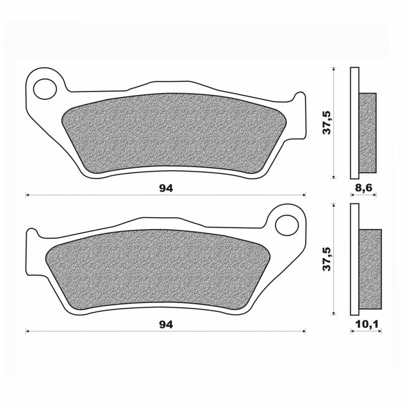 Plaquettes de Frein Newfren - FD0229BT - BMW R850R / R850RT / R1200GS