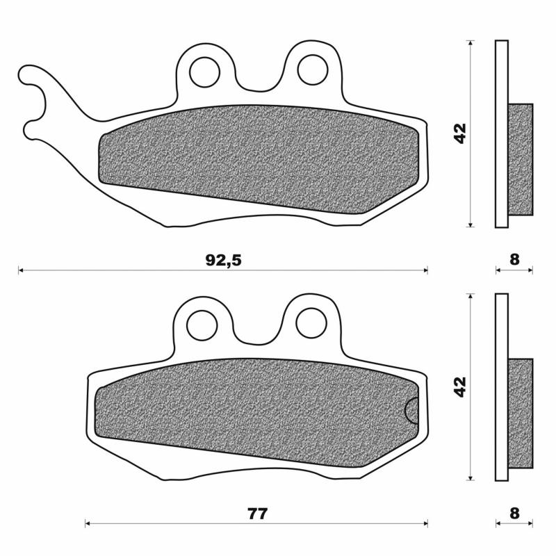 Plaquettes de frein Newfren Derbi Senda DRD Racing 11-