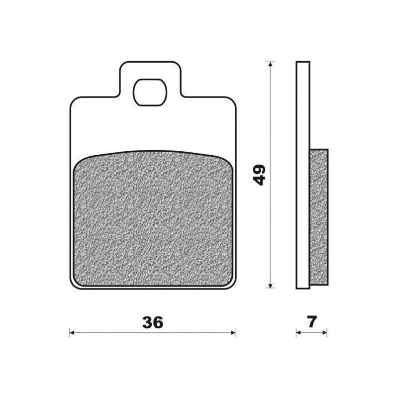 Plaquettes de frein Newfren organique Piaggio Liberty / MP3
