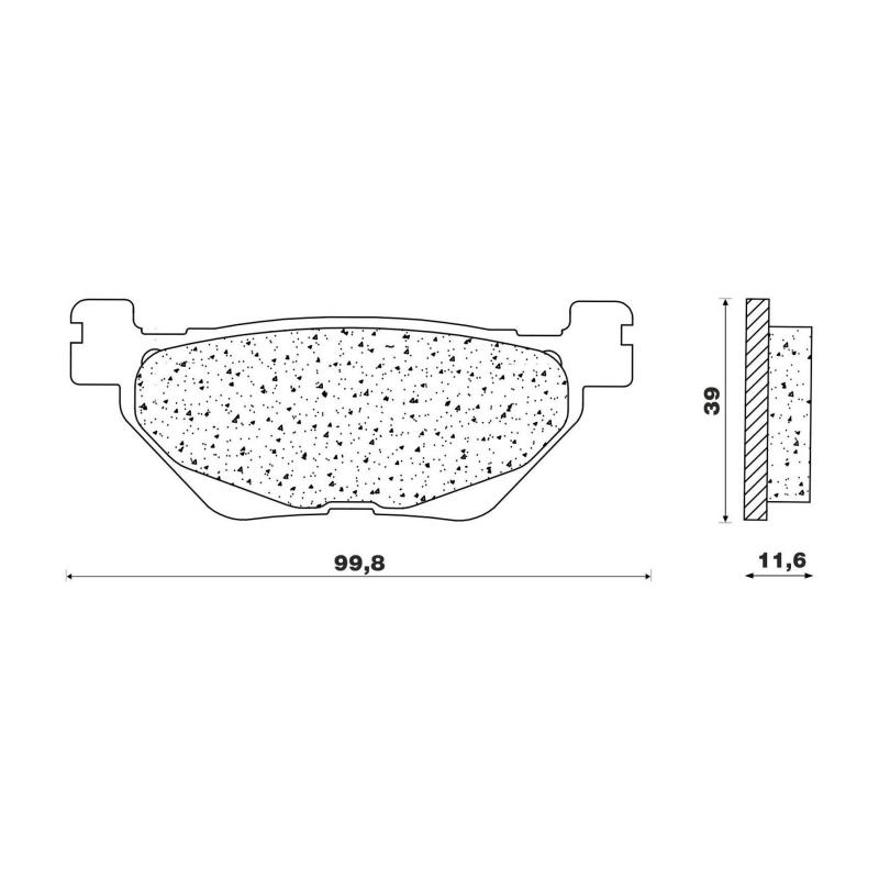 Plaquettes de frein Newfren organique Yamaha T-max