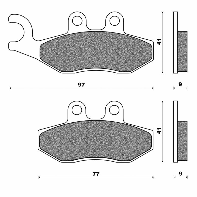 Plaquettes de frein Newfren Piaggio 50 Fly 05- / Aprilia 50 Sport City