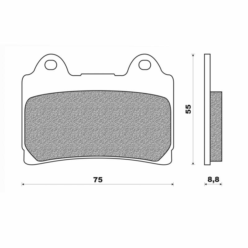 Plaquettes de Frein Newfren - FD0177BT - Yamaha 600 SRX 90-91 / 1200 X