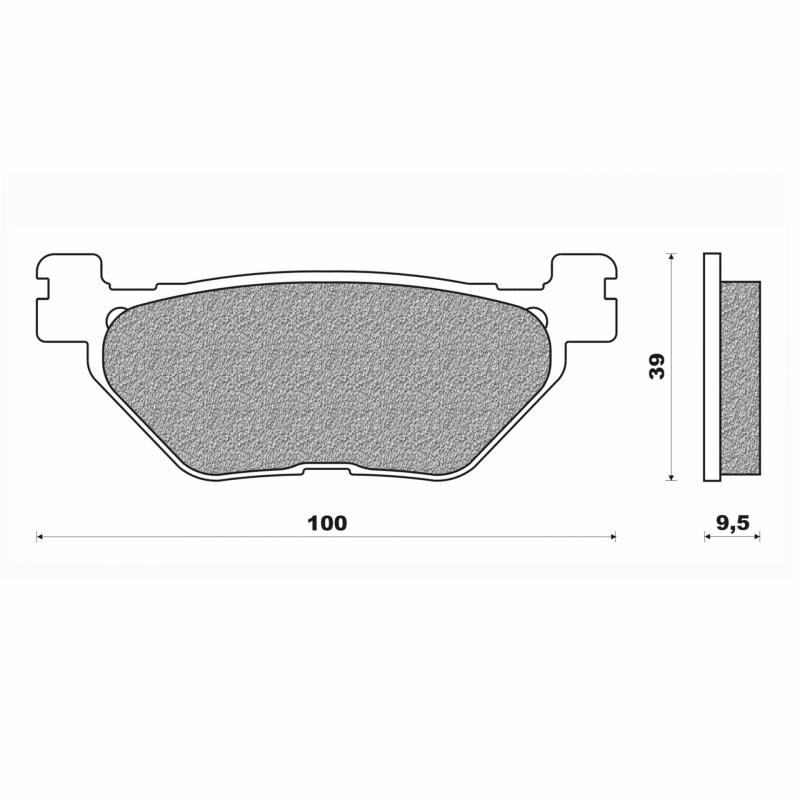 Plaquettes de Frein Newfren - FD0345TS - Yamaha 900 TDM / 950 XV / 130