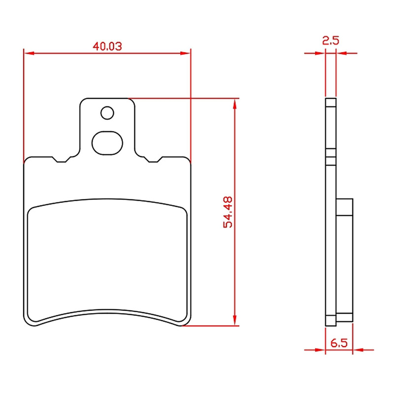 Plaquettes de frein organique Brenta MBK Nitro 50