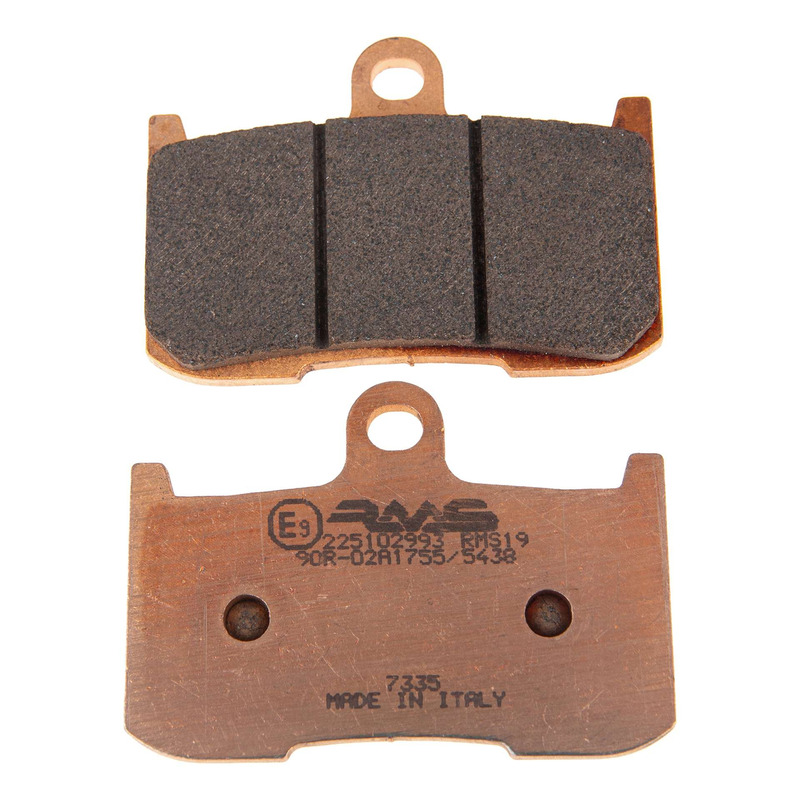 Plaquettes de Frein RMS - métal fritté - 225102993 - Triumph Street Triple/Kawasaki Z 800