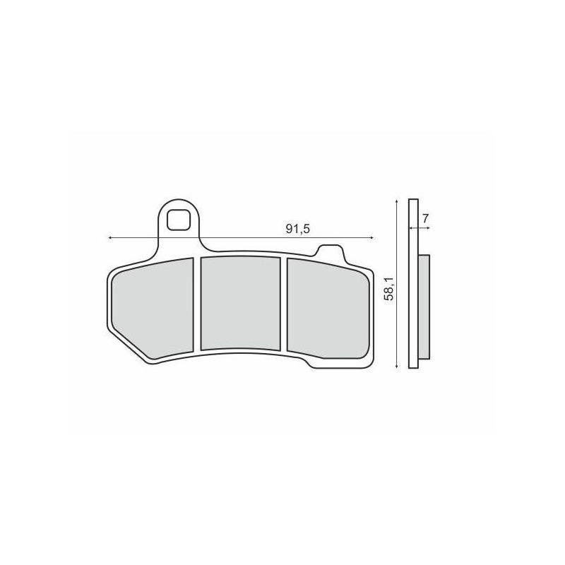 Plaquettes de Frein RMS - métal fritté - 225103423 - Harley Davidson VRSCAWA/VRSCF
