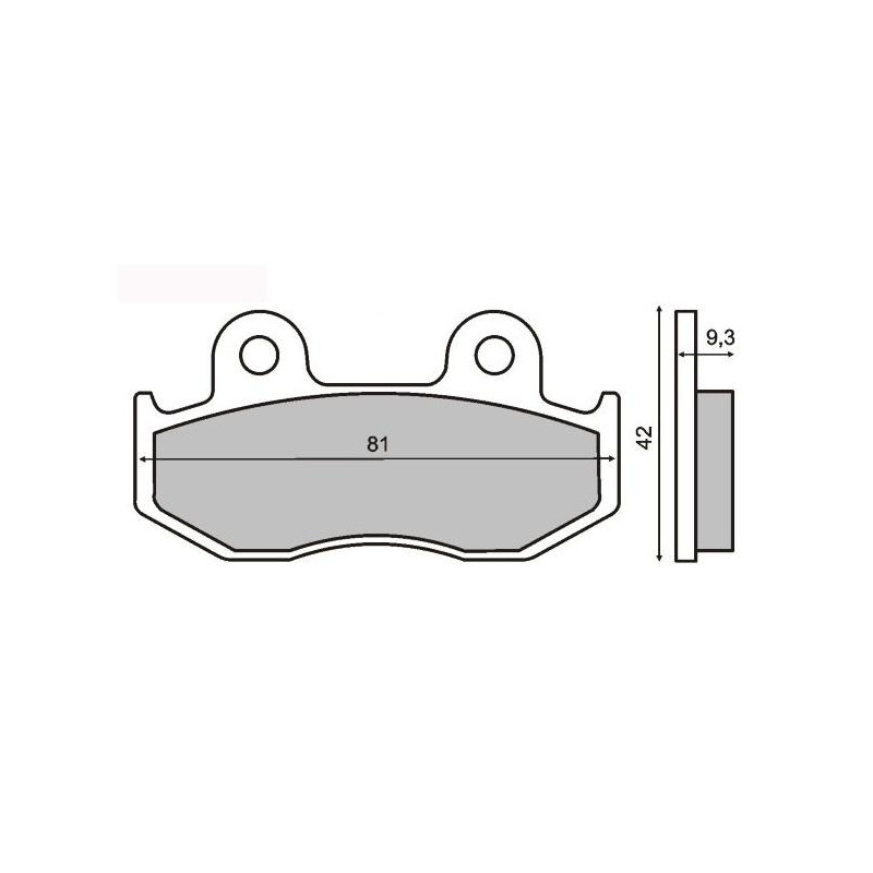 Plaquettes de Frein RMS - métal fritté - 225100273 - Honda SH/Suzuki Burgman