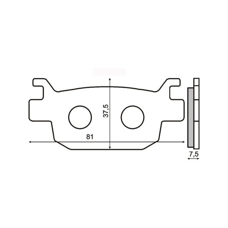 Plaquettes de Frein RMS - métal fritté - 225102563 - Honda SH/Benell
