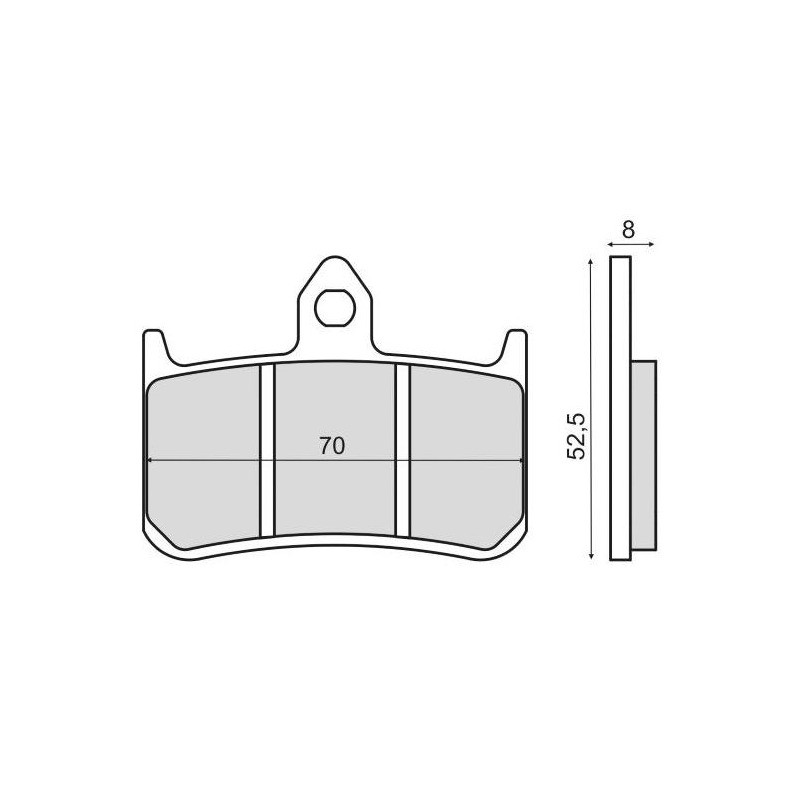 Plaquettes de Frein RMS - métal fritté - 225103103 - Honda NSR/VTR