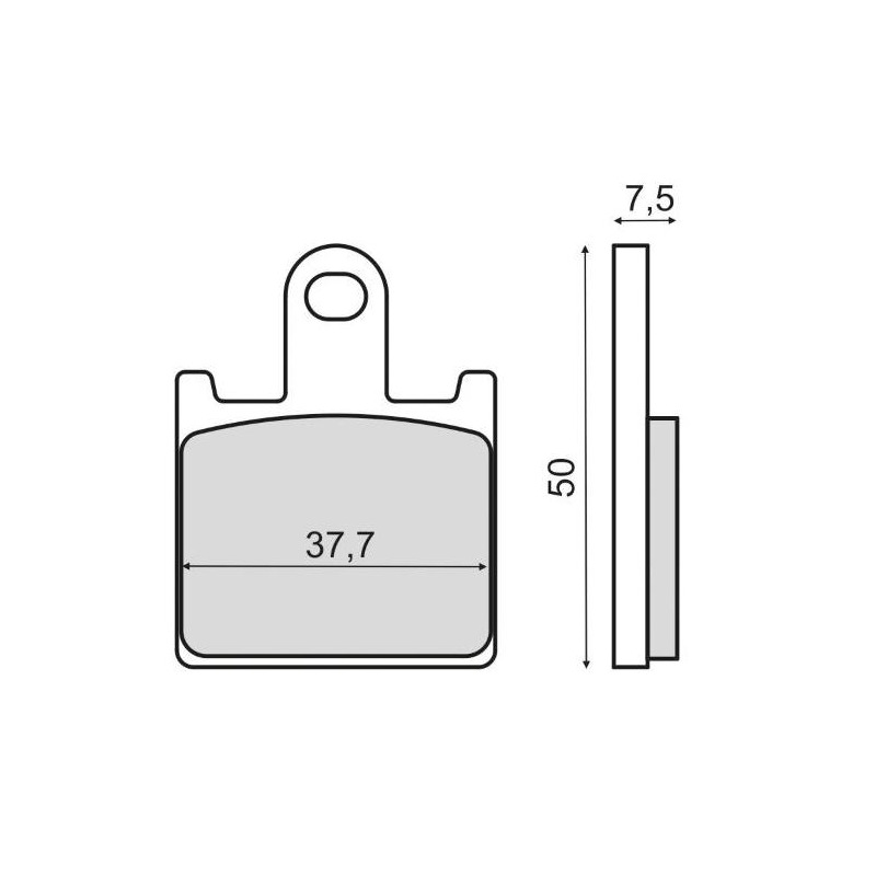 Plaquettes de Frein RMS - métal fritté - 225102943 - Kawasaki GTR/ZZR 1400cc