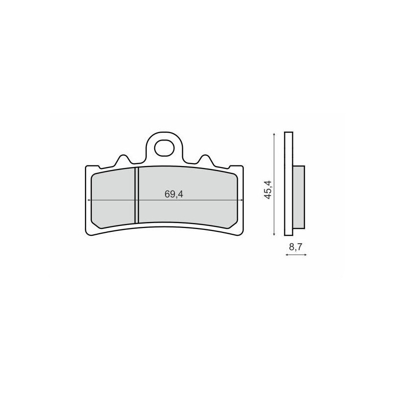 Plaquettes de Frein RMS - métal fritté - 225103313 - KTM Duke/BMW G 310