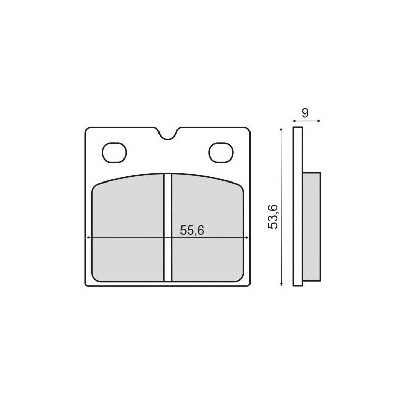 Plaquettes de Frein RMS - métal fritté - 225103153 - Laverda GTL/Moto Guzzi 1000 GT