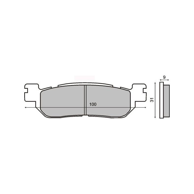 Plaquettes de Frein RMS - métal fritté - 225102663 - MBK Skyliner/Yamaha R6