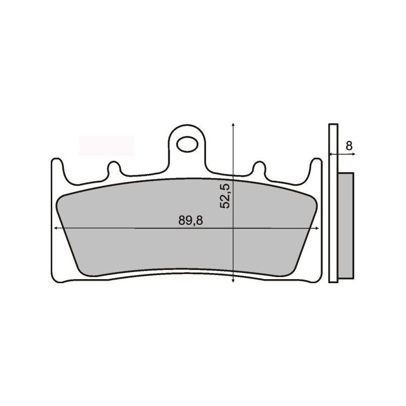 Plaquettes de Frein RMS - métal fritté - 225101173 - Suzuki GSX/Kawasaki Ninja
