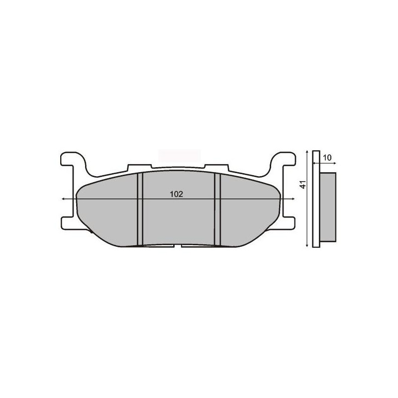 Plaquettes de Frein RS - métal fritté - 2251M00403 - Yamaha XVS