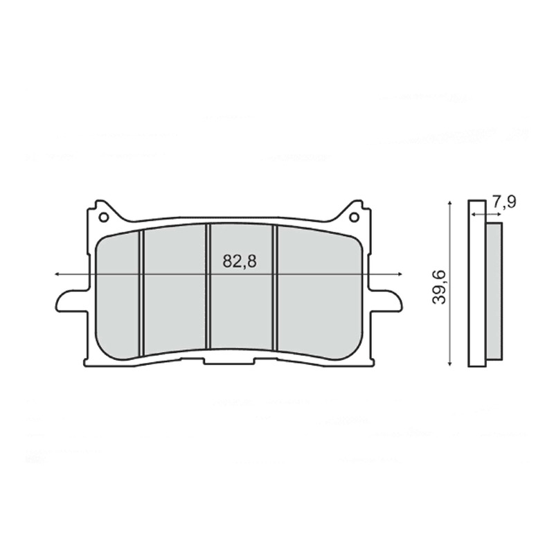 Plaquettes de Frein RMS - Organique - 225103490 - Honda X-ADV/CRF Africa Twin