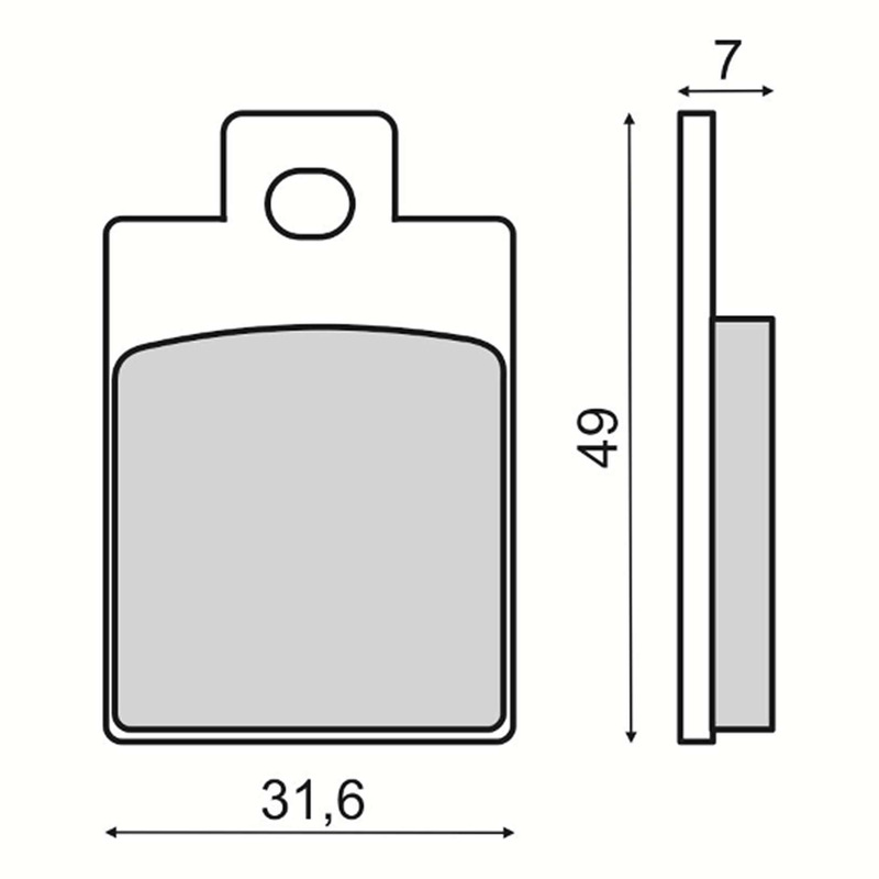 Plaquettes de frein RMS Organique 225103500 Gilera Storm
