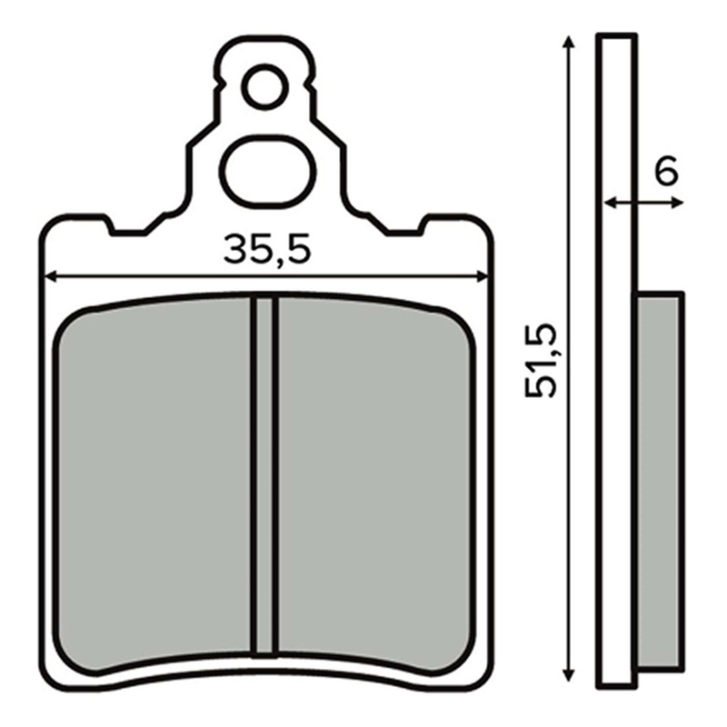 Plaquettes de frein RMS Organique 225103610 Aprilia RS/RX