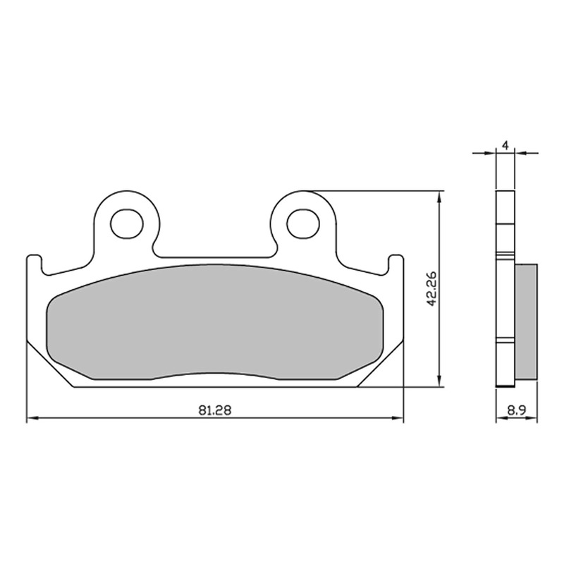 Plaquettes de frein RMS Organique 225103700 Africa Twin 750