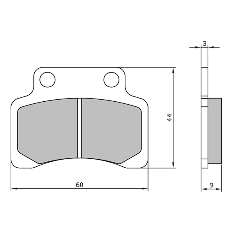 Plaquettes de frein RMS Organique 225103710 Heroism/F-Act