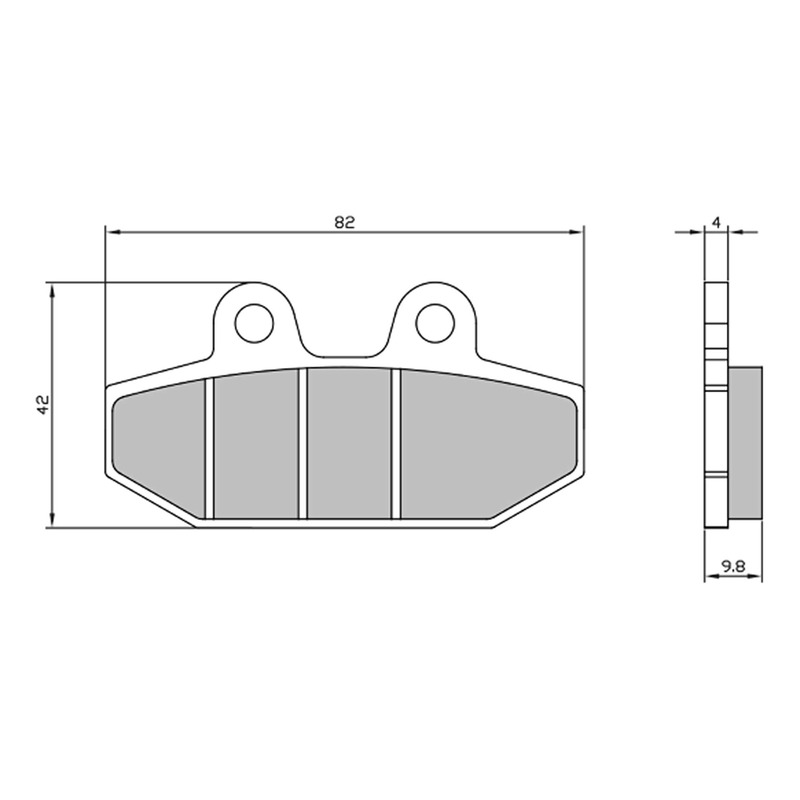 Plaquettes de frein RMS Organique 225103780 Harley Davidson Softail Fa