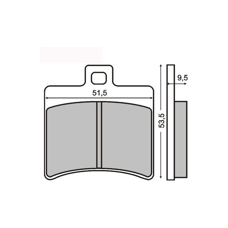 Plaquettes de Frein RMS - Organique - 225100310 - Aprilia SR/Benelli Leoncino