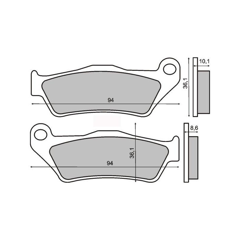 Plaquettes de Frein RMS - Organique - 225101380 - BMW S 1000 XR/R 850