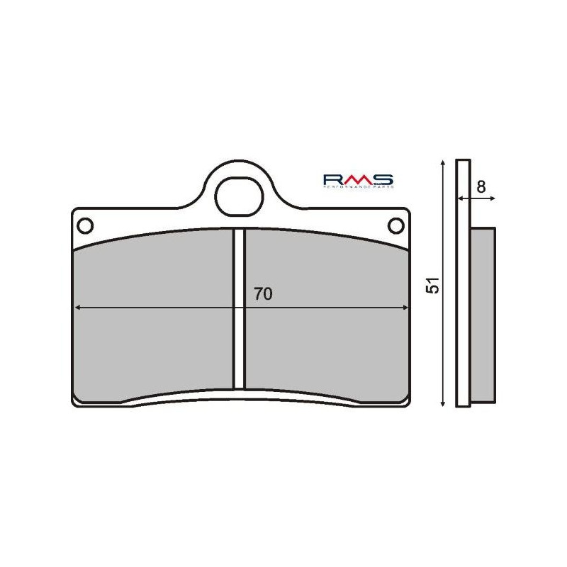 Plaquettes de Frein RMS - Organique - 225100520 - Cagiva Raptor/Ducati Monster