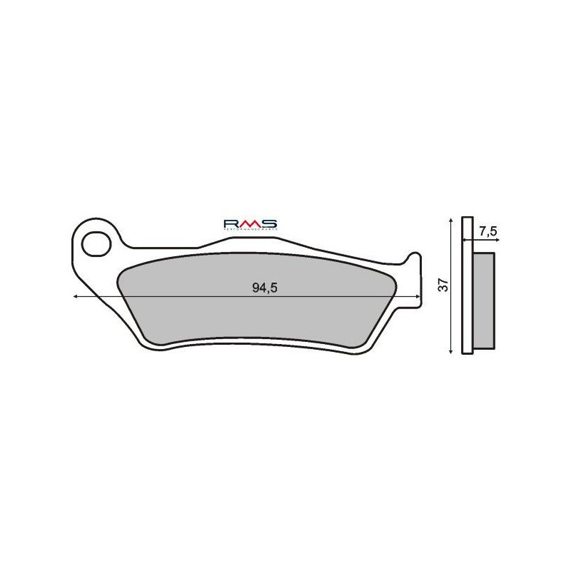 Plaquettes de Frein RMS - Organique - 225100430 - Ducati Monster/KTM EXC