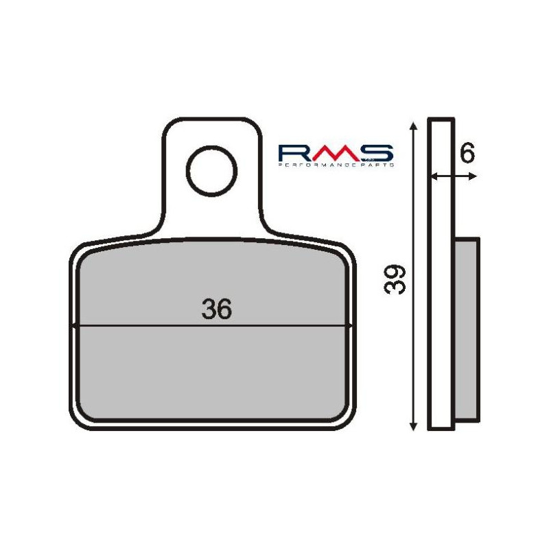 Plaquettes de Frein RMS - Organique - 225100650 - Gas Gas TXT/Montesa Cota