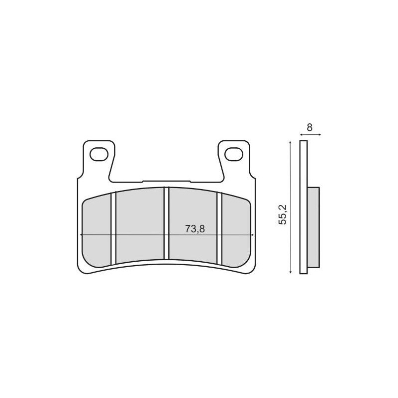 Plaquettes de Frein RMS - Organique - 225102910 - Honda CBR/VTR/CBF