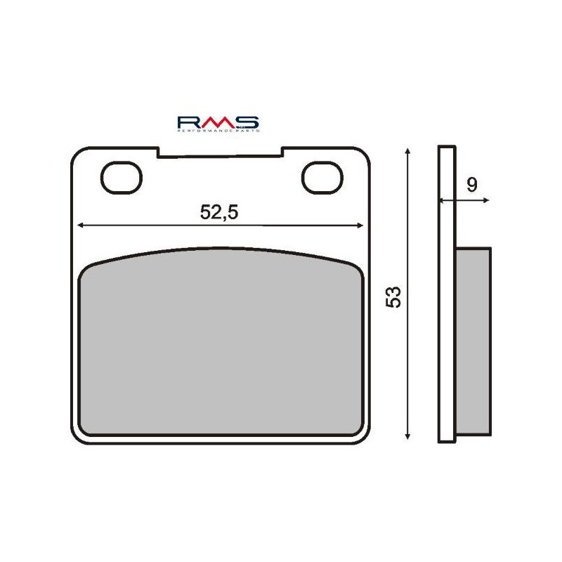 Plaquettes de Frein RMS - Organique - 225100720 - Honda CB/Suzuki GSX-R
