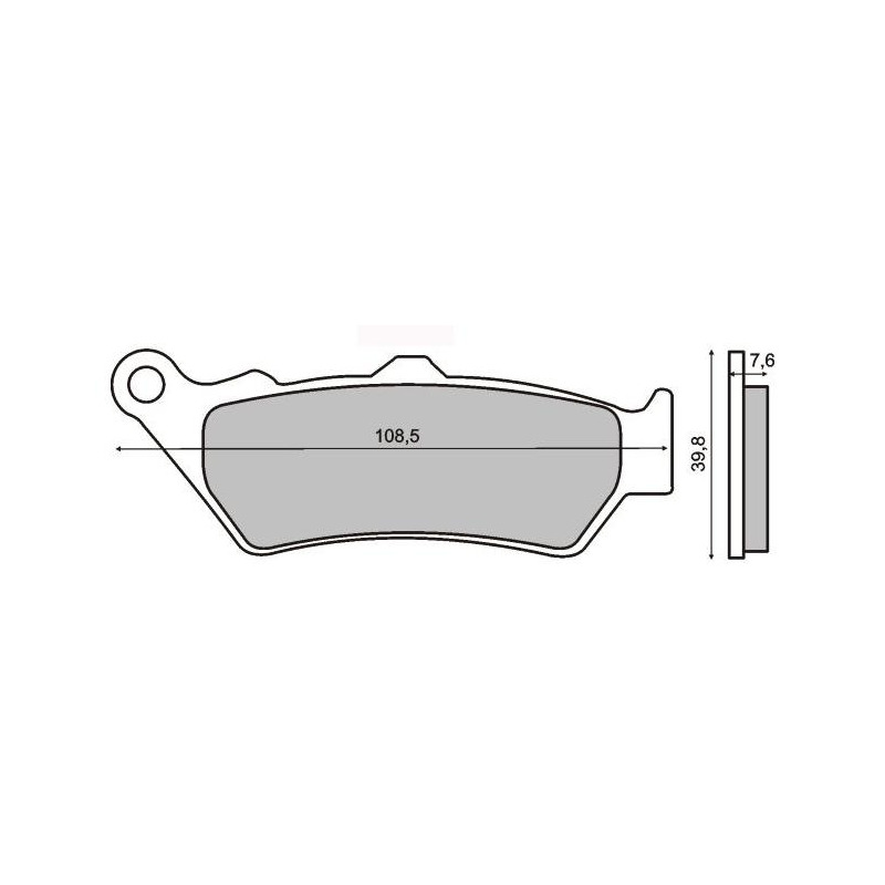 Plaquettes de Frein RMS - Organique - 225101010 - Honda CB/Triumph Rocket