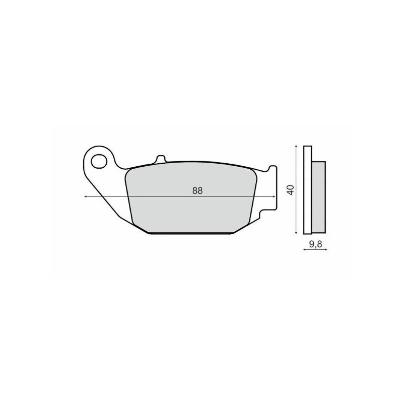 Plaquettes de Frein RMS - Organique - 225103280 - Honda CRF/CBR