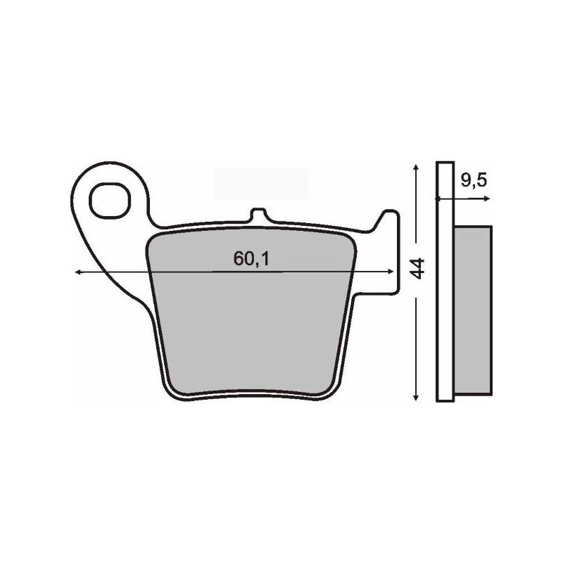 Plaquettes de Frein RMS - Organique - 225100660 - Honda CRF
