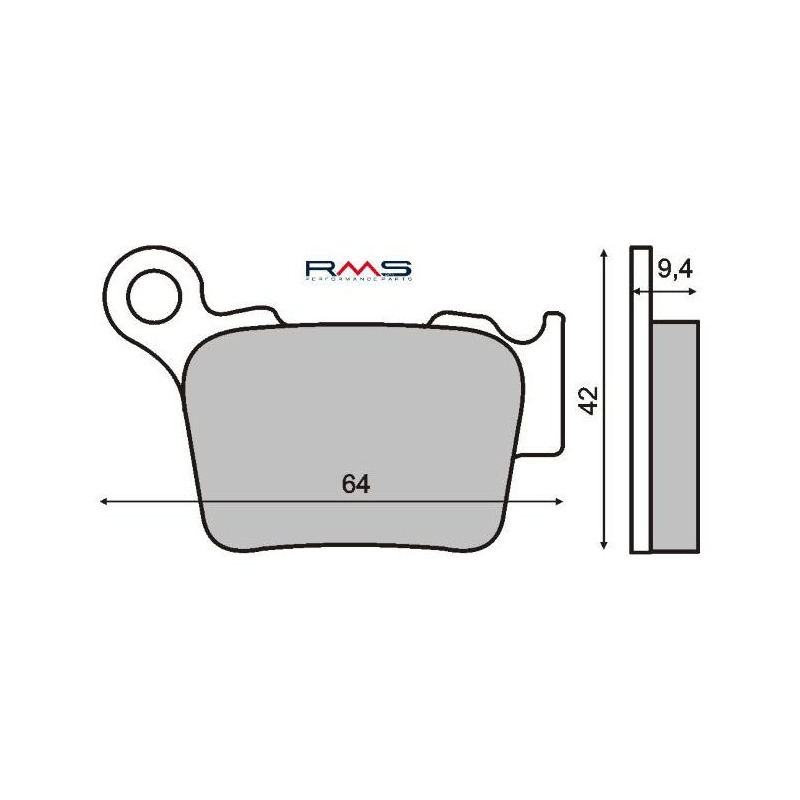 Plaquettes de Frein RMS - Organique - 225100750 - Husqvarna SMR/KTM EXC