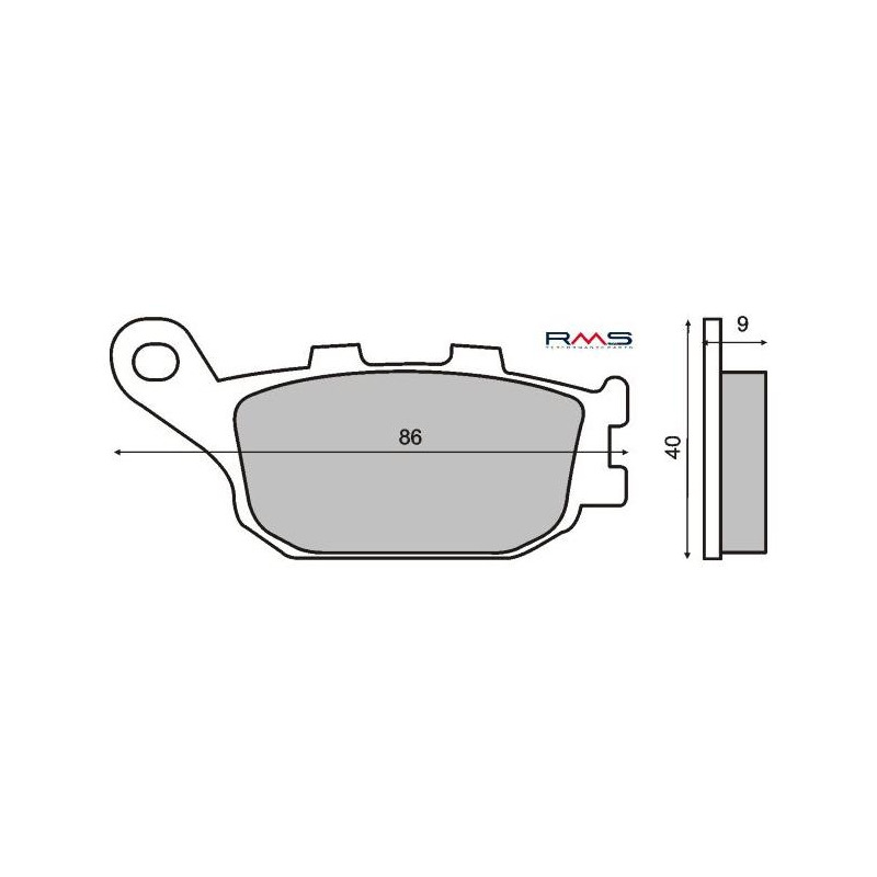 Plaquettes de Frein RMS - Organique - 225100930 - Kawasaki Z750/Suzuki GSF