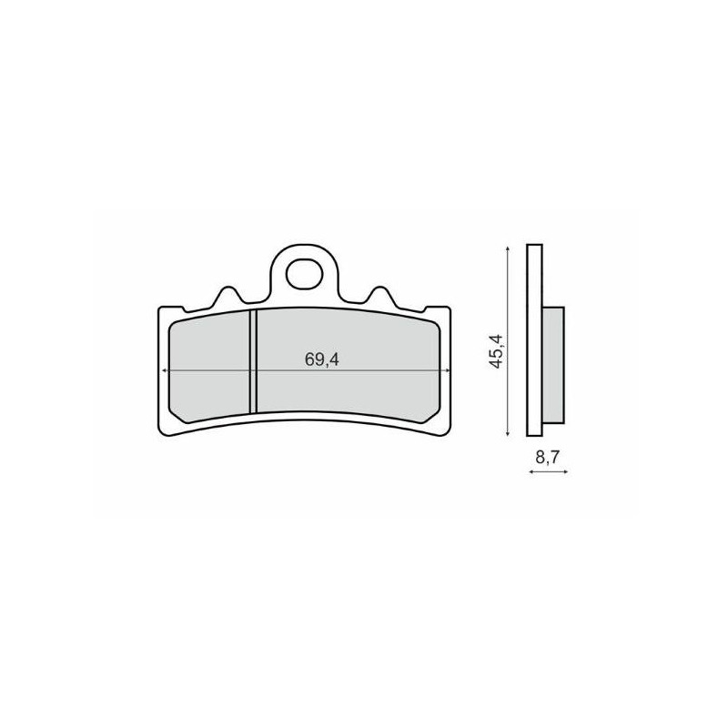 Plaquettes de Frein RMS - Organique - 225103310 - KTM Duke/BMW G 310