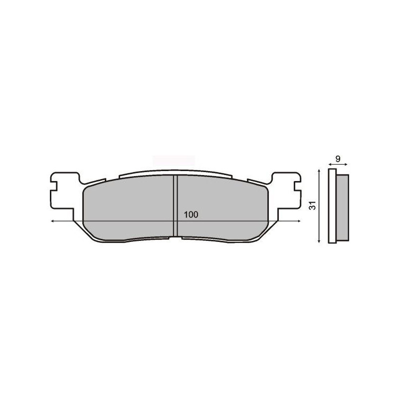 Plaquettes de Frein RMS - Organique - 225102660 - MBK Skyliner/Yamaha R6