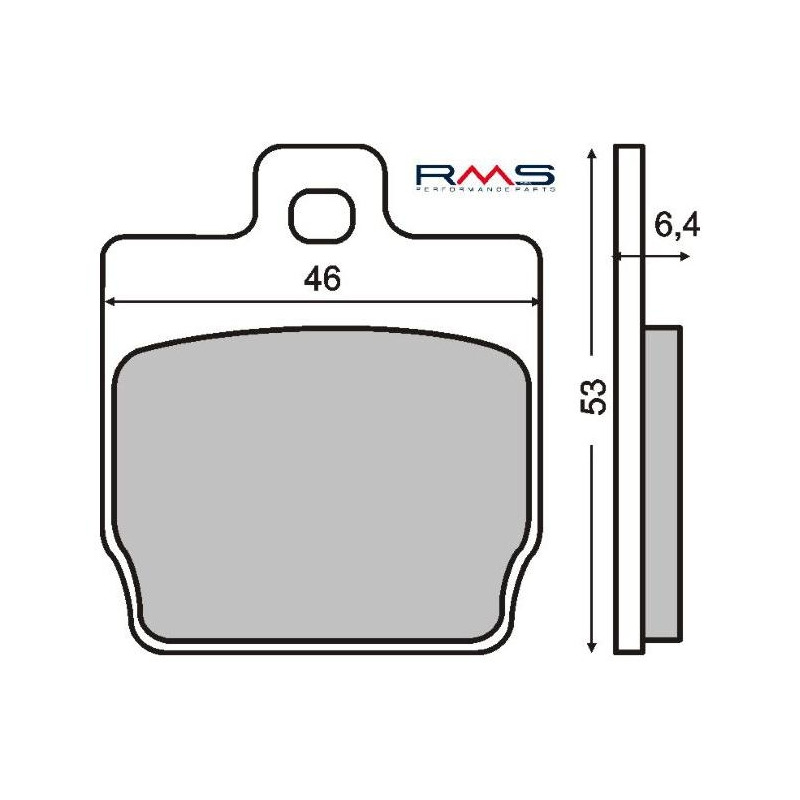 Plaquettes de Frein RMS - Organique - 225100280 - MBK Nitro/Yamaha Aerox
